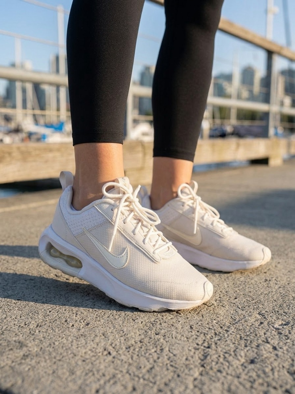 Nike Women's Air Max Lightweight Sneakers - Cream/White